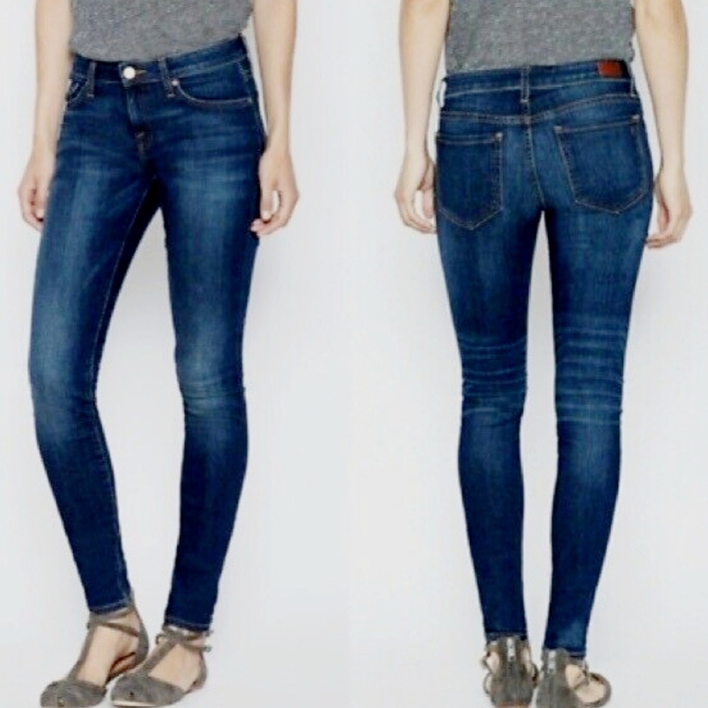 Joie Wimens Mid Rise Skinny Ravine Wash Jeans 27 Waist